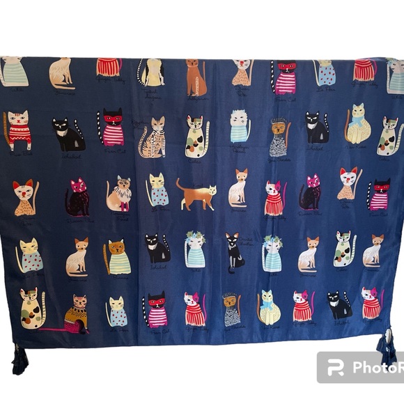 3 for 25$ New!! Cat Cartoons Print Scarf, Wrap - Picture 2 of 4